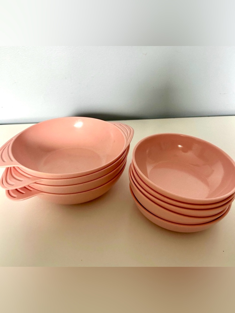Vintage Pink Melmac Melamine Bowl Set of 9
MCM Made in Canada